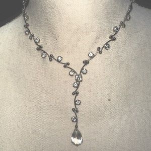 Three rhinestone necklaces sold as a set